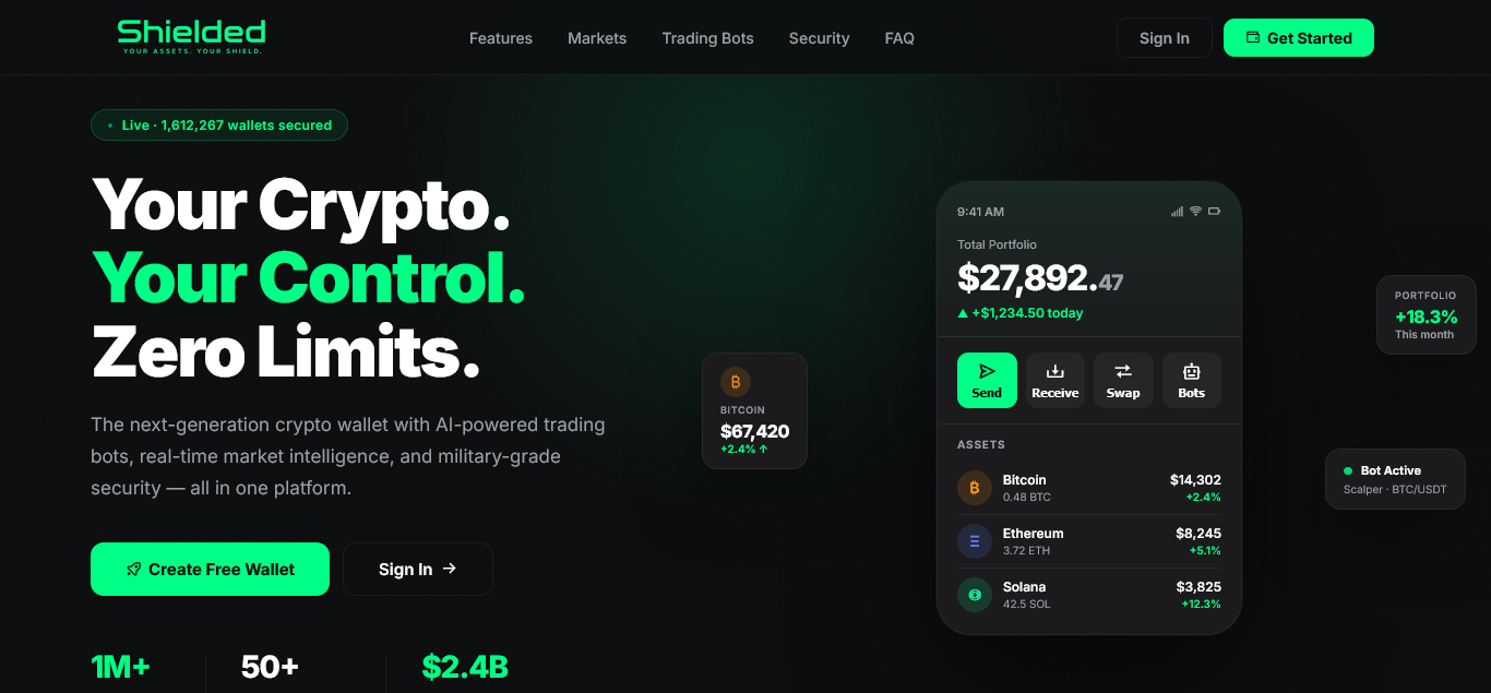 Cryptovault Pro - Professional Crypto Wallet and Trading Platform PHP script